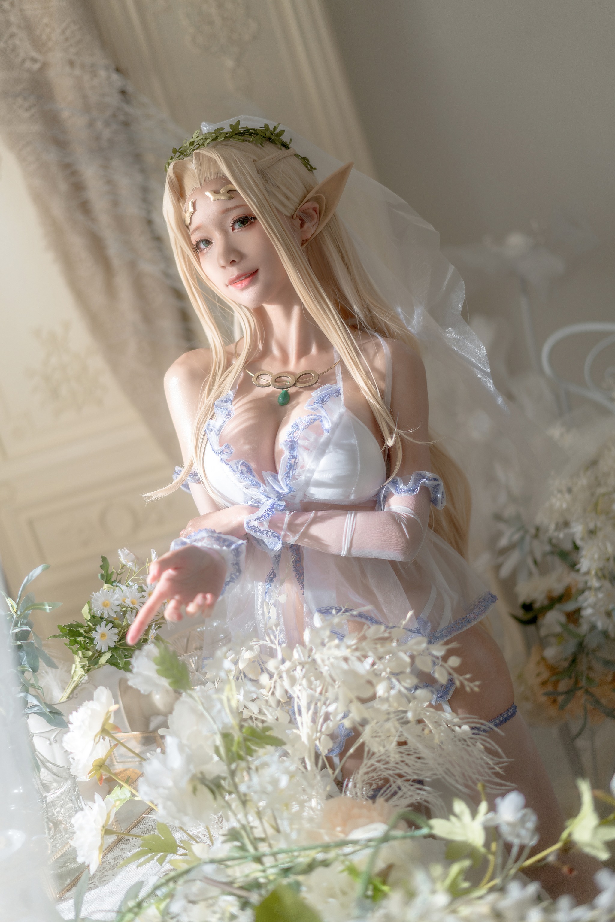 蠢沫沫 – NO.138 白精灵-婚纱 [60P]-XikXak
